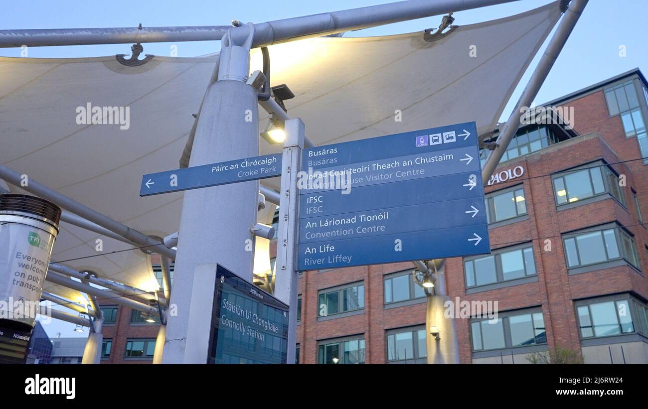 Connolly Station Dublin the central station DUBLIN, IRELAND APRIL