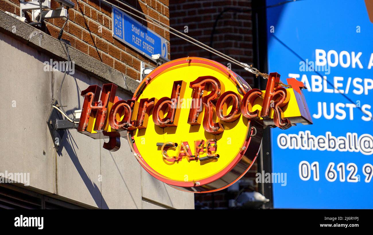 Hard Rock Cafe Dublin DUBLIN, IRELAND APRIL 20, 2022 Stock Photo