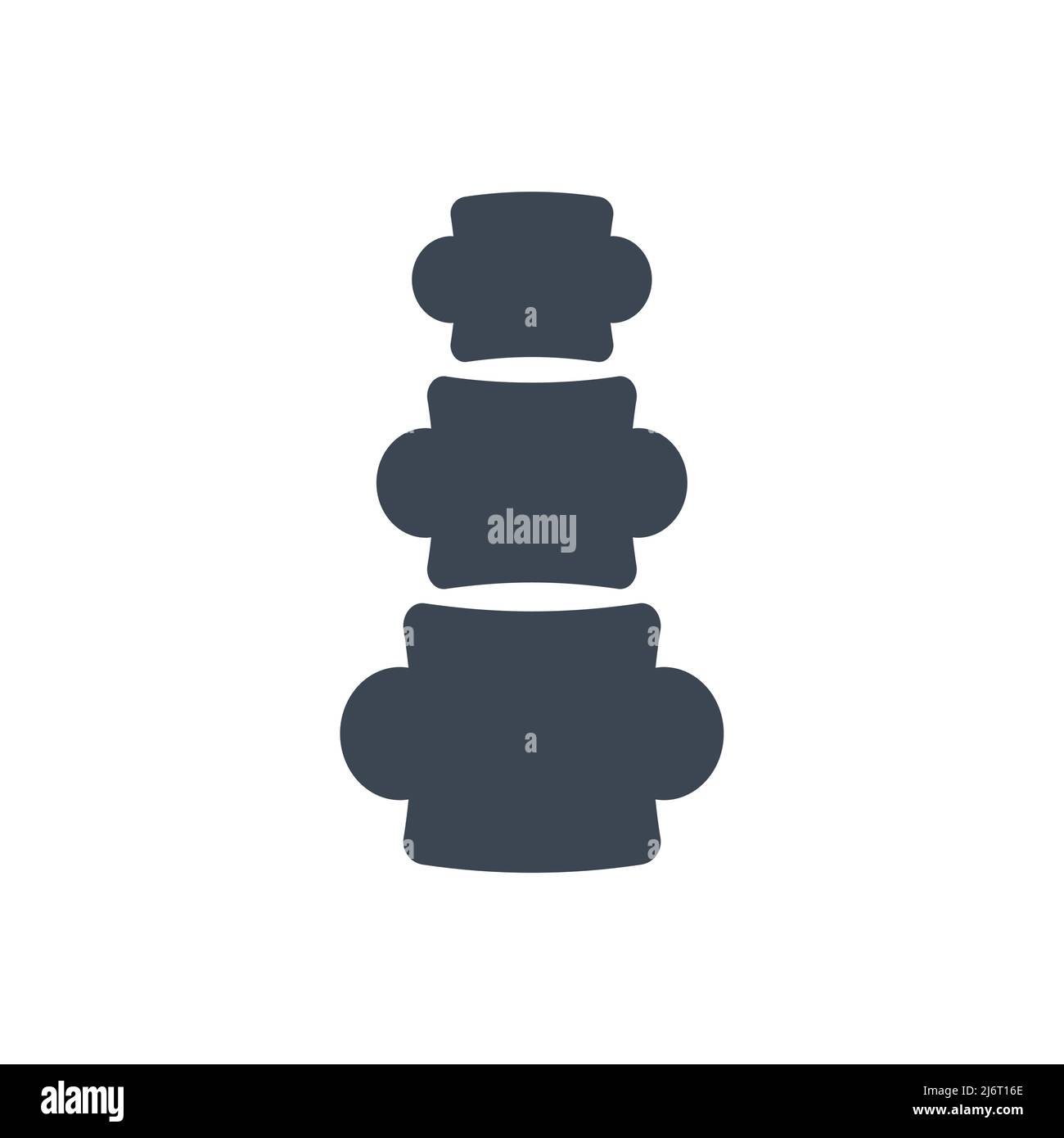 Spine Related Vector Glyph Icon. Spine sign. Isolated on White ...