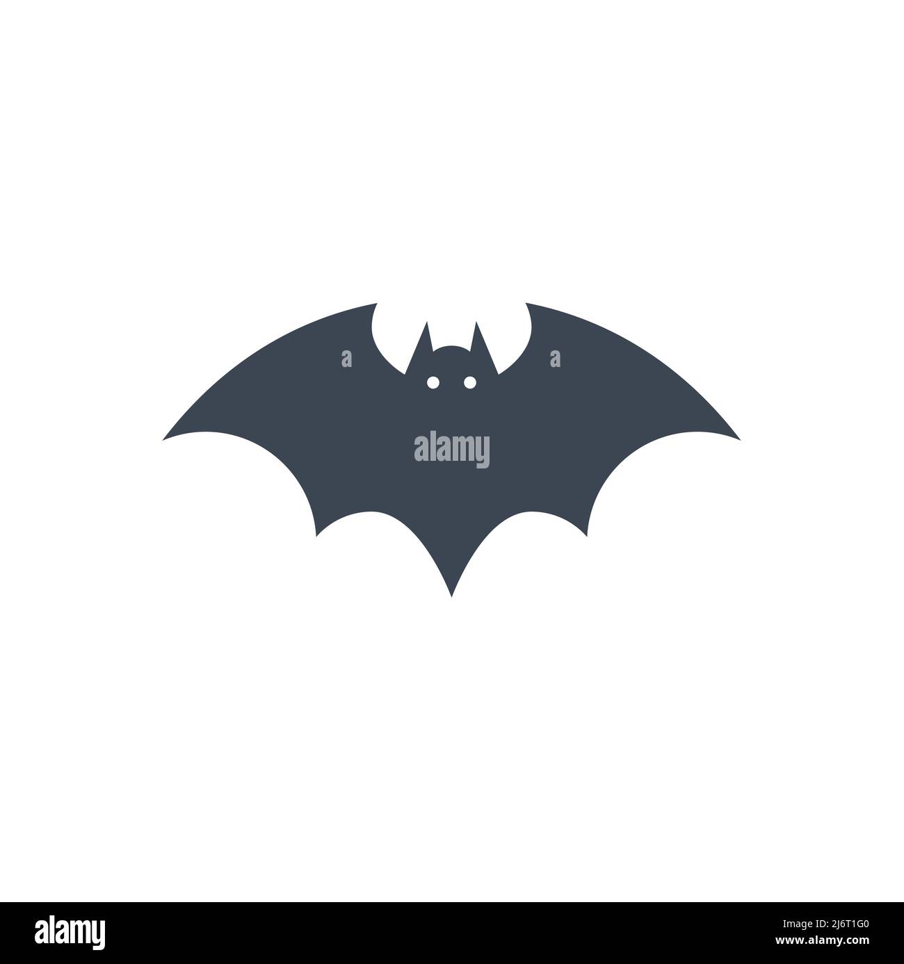 Bat related vector glyph icon. Isolated on white background. Editable vector illustration Stock Vector