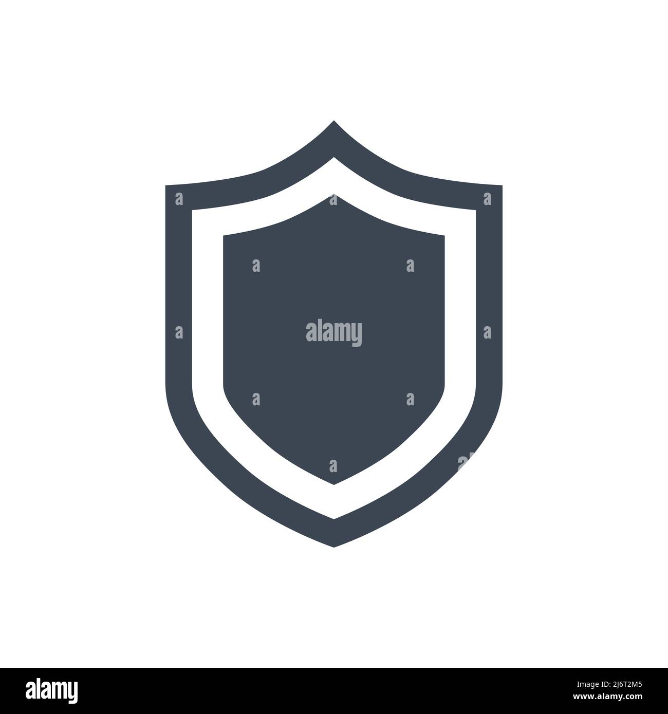 Shield related vector glyph icon. Shield sign. Isolated on white background. Editable vector illustration Stock Vector