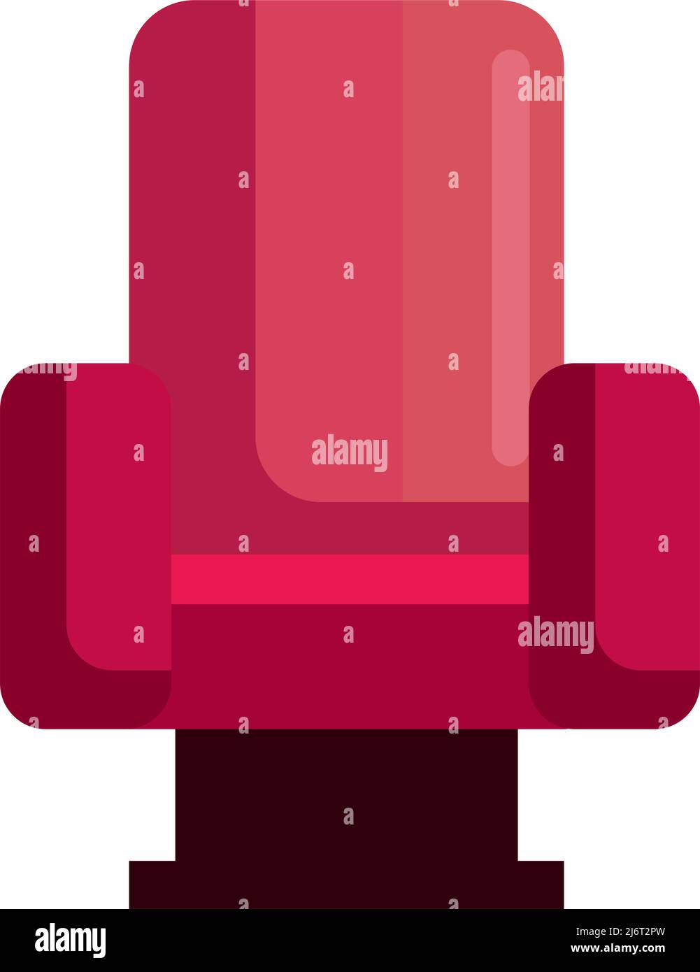red cinema chair Stock Vector Image & Art - Alamy