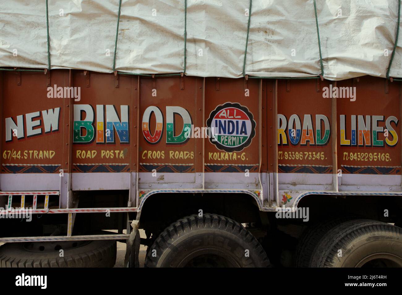 Cargo truck in West Bengal, India Stock Photo Alamy