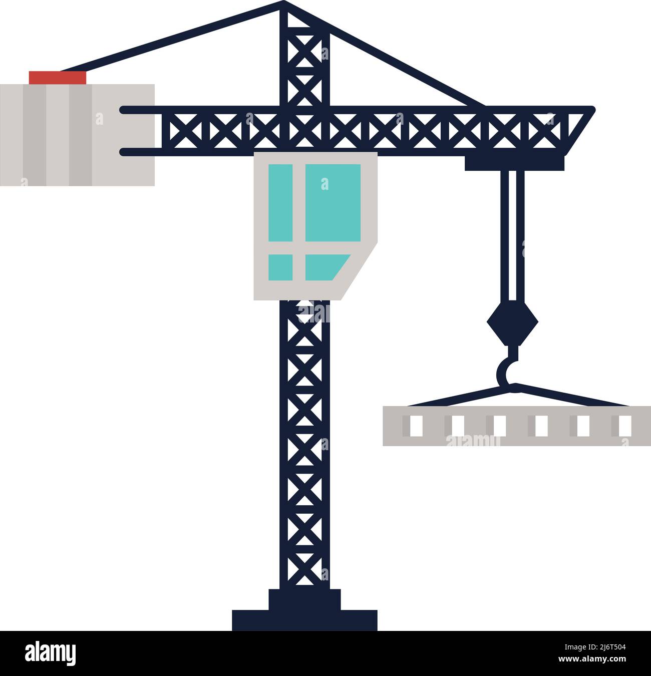 construction crane tower Stock Vector Image & Art - Alamy