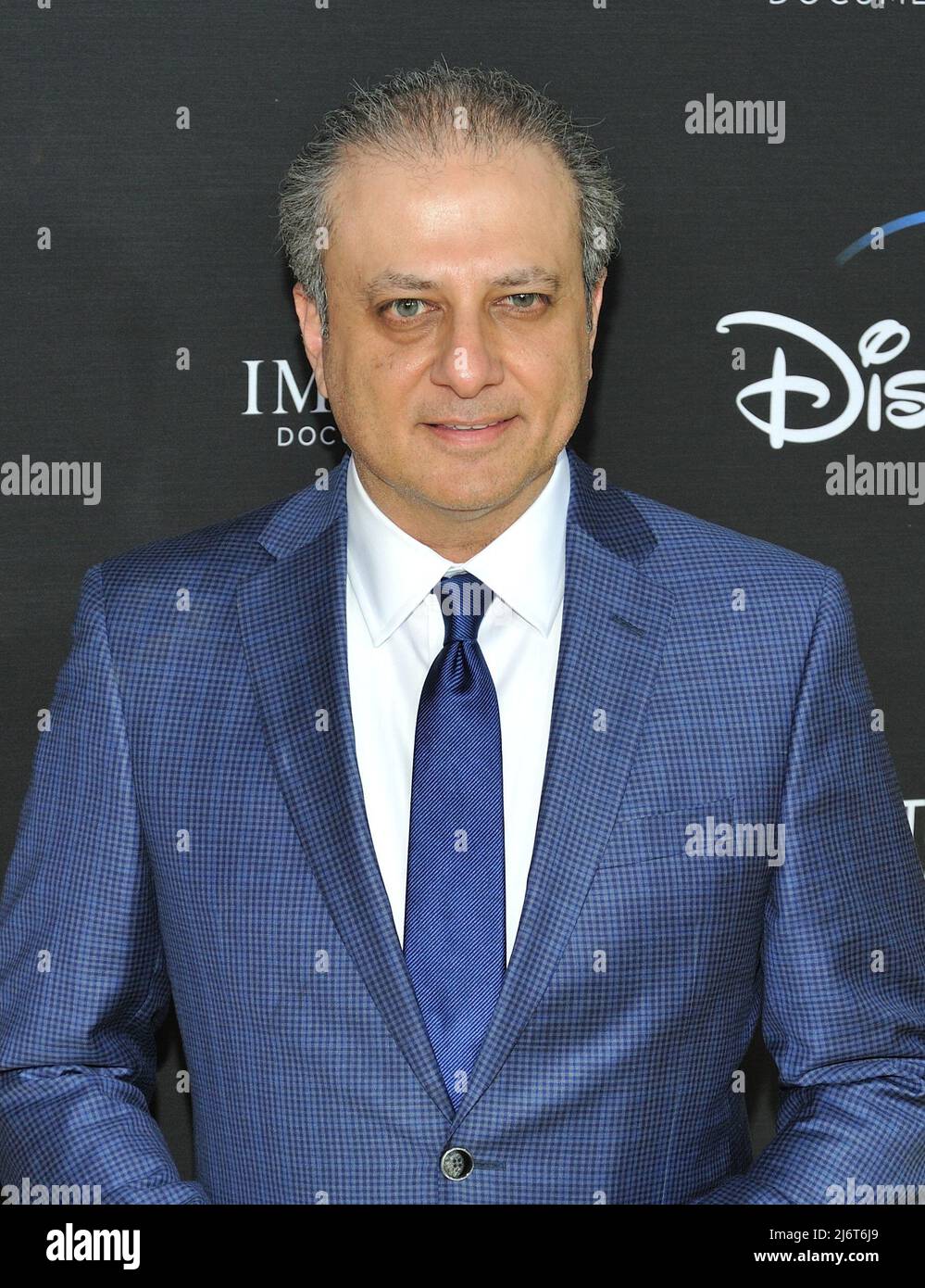 Preet Bharara attends the NY premiere of We Feed People at the SVA Theater in New York, NY on May 3, 2022.  (Photo by Stephen Smith/SIPA USA) Stock Photo