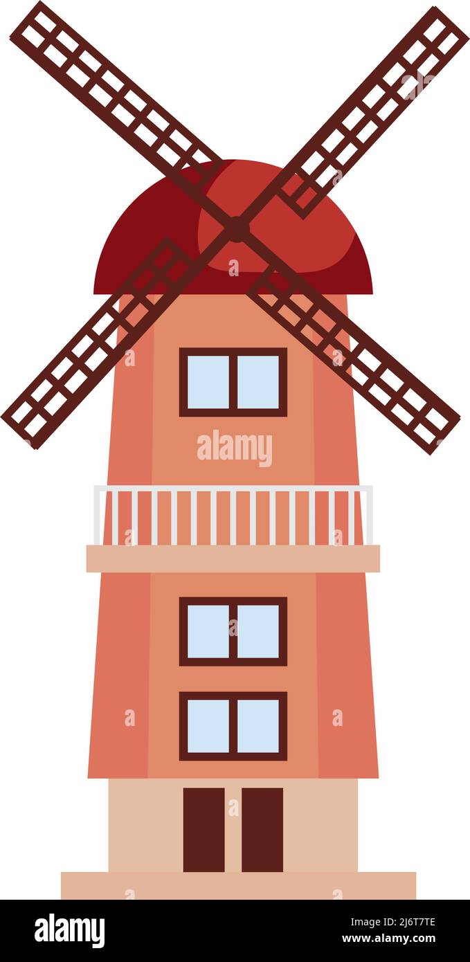 windmill farm building Stock Vector Image & Art - Alamy