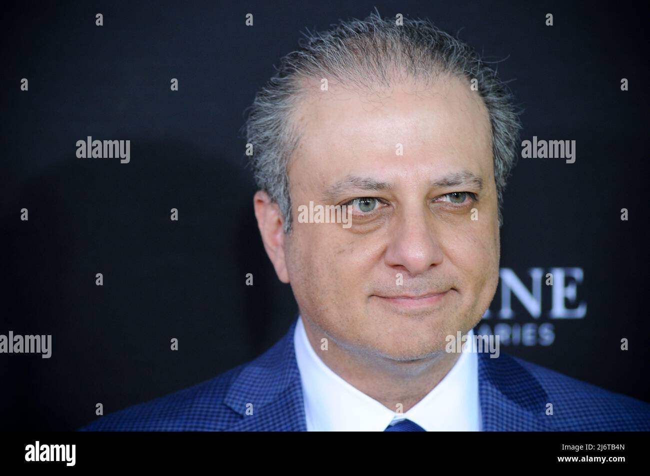 Preet Bharara attends the 'We Feed People' screening at the SVA Theater in New York City. Stock Photo