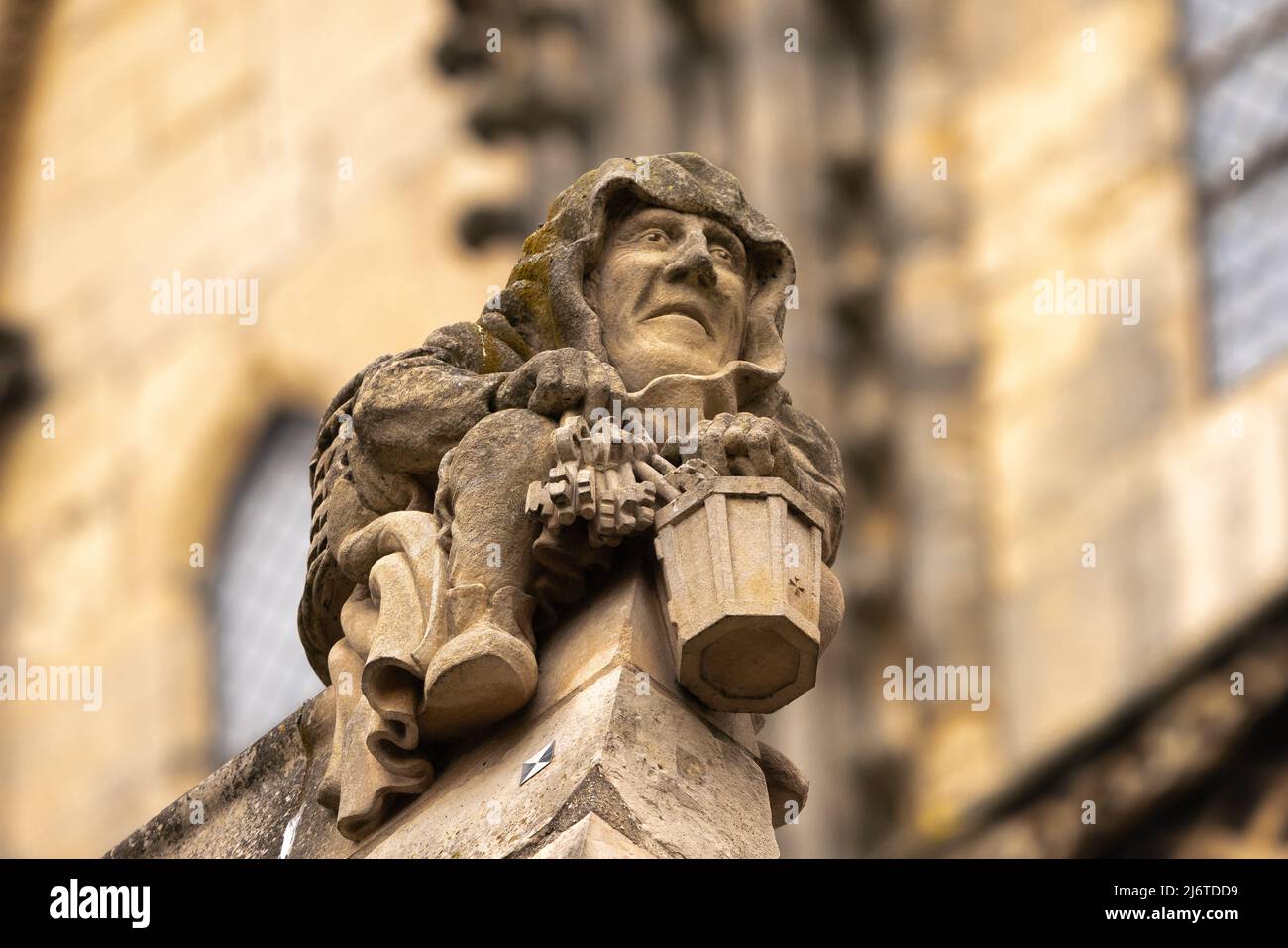 Gargoyles, stone statues, attached, buildings, decoration, waterspouts, rainwater flow, carved