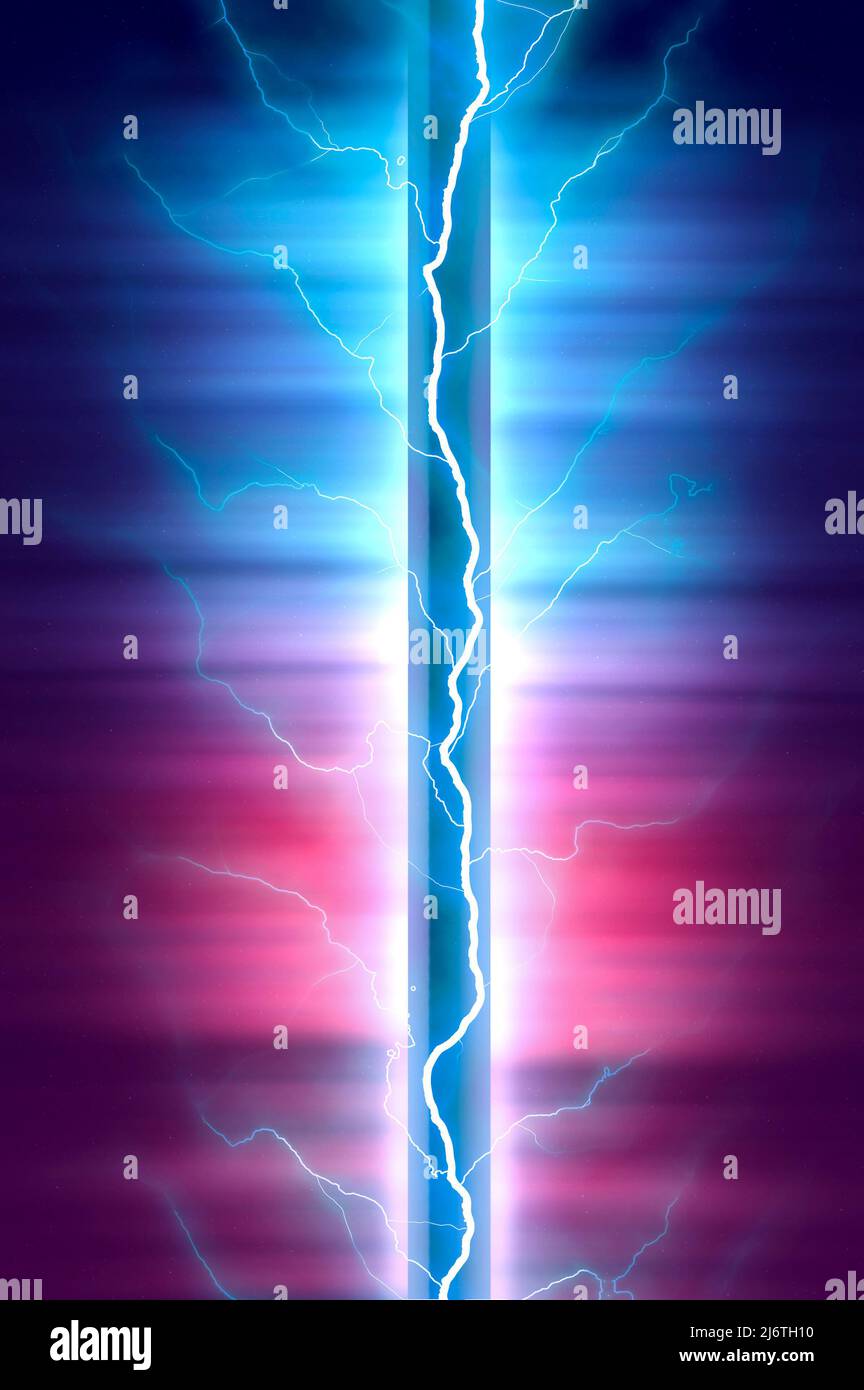 minimalist abstract background with energy lightning Stock Photo - Alamy