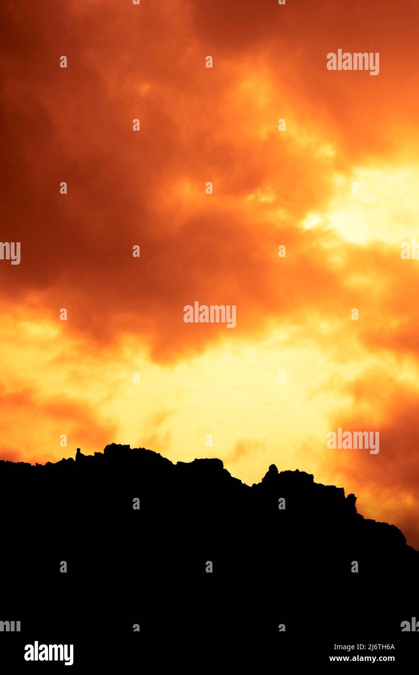 Dramatic dark mountain hi-res stock photography and images - Alamy