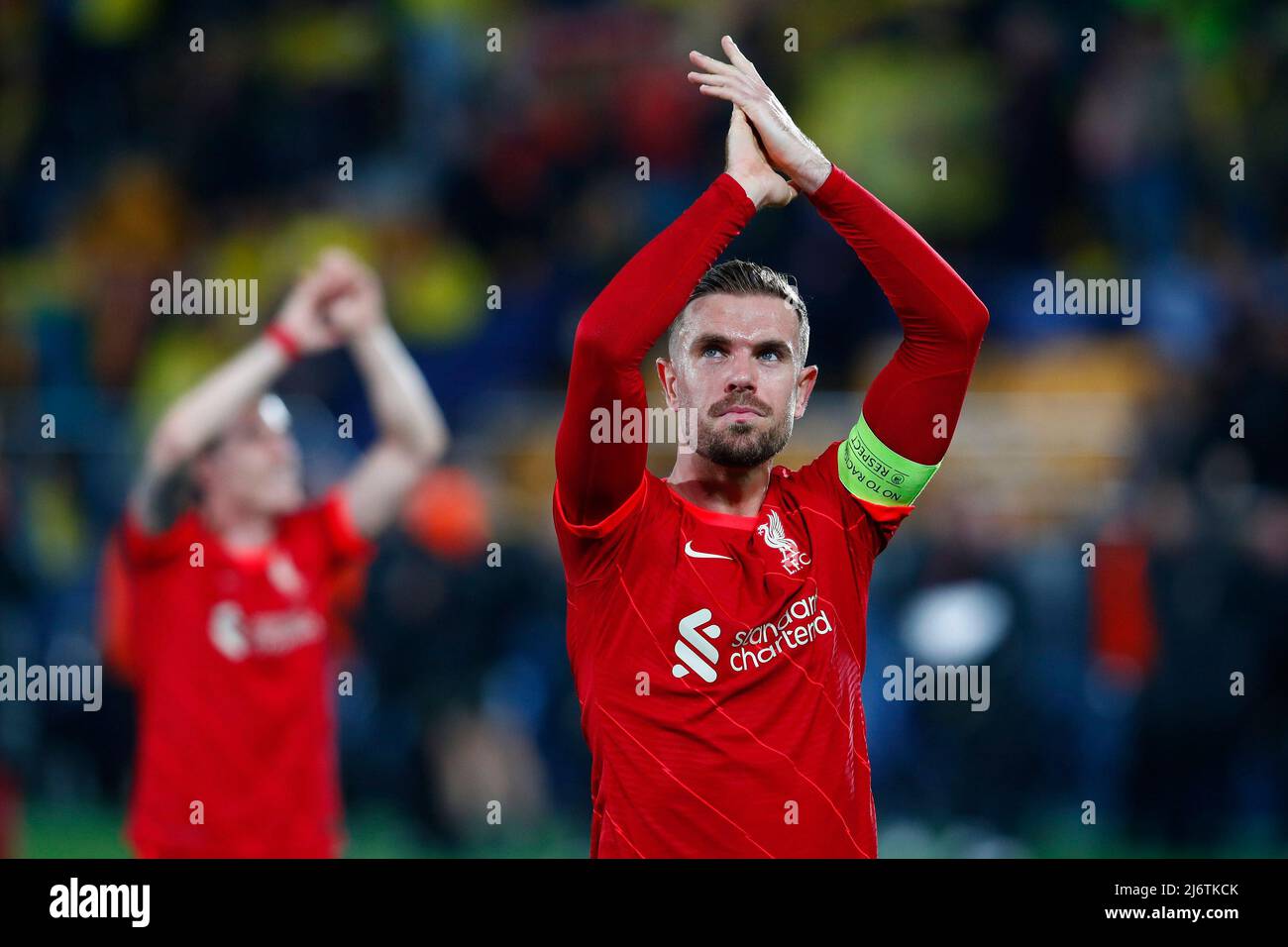 VILLARREAL, SPAIN - MAY 03: Jordan Henderson of Liverpool celebrates after the UEFA Champions League Semi Final Leg Two match between Villarreal and L Stock Photo