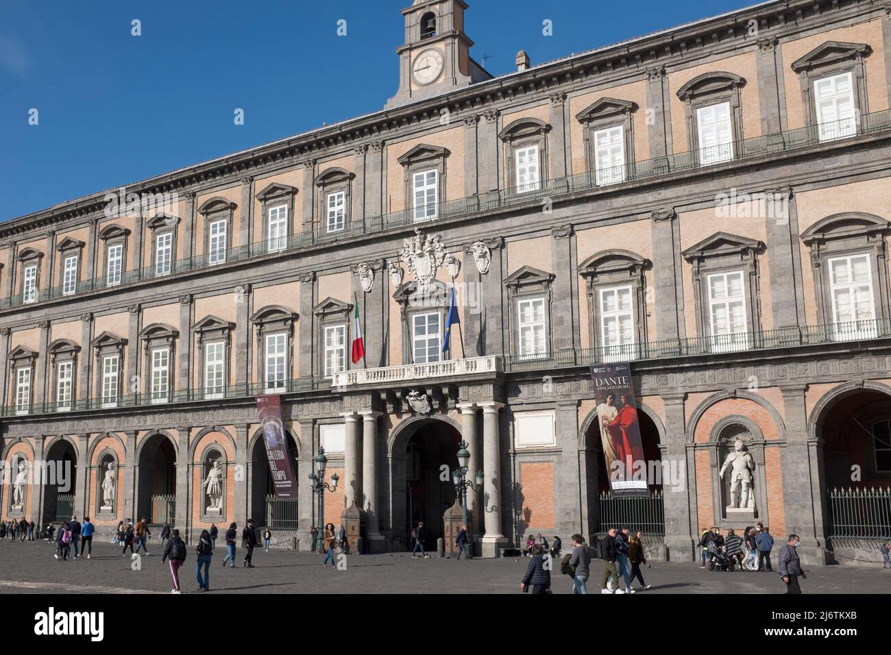 Palazzo Reale Naples Italy Stock Photo