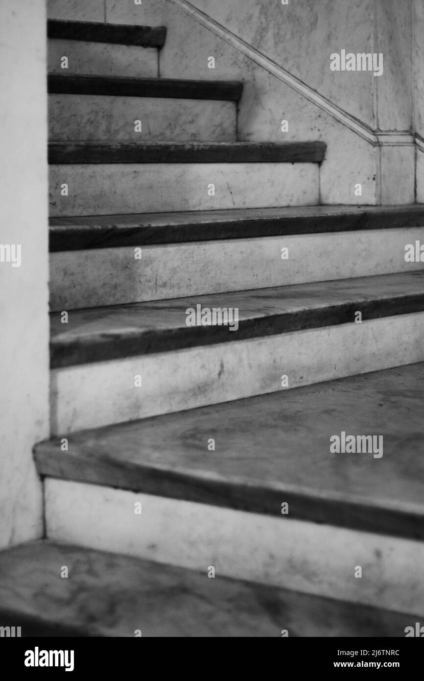 Stone built stairs Black and White Stock Photos & Images - Alamy