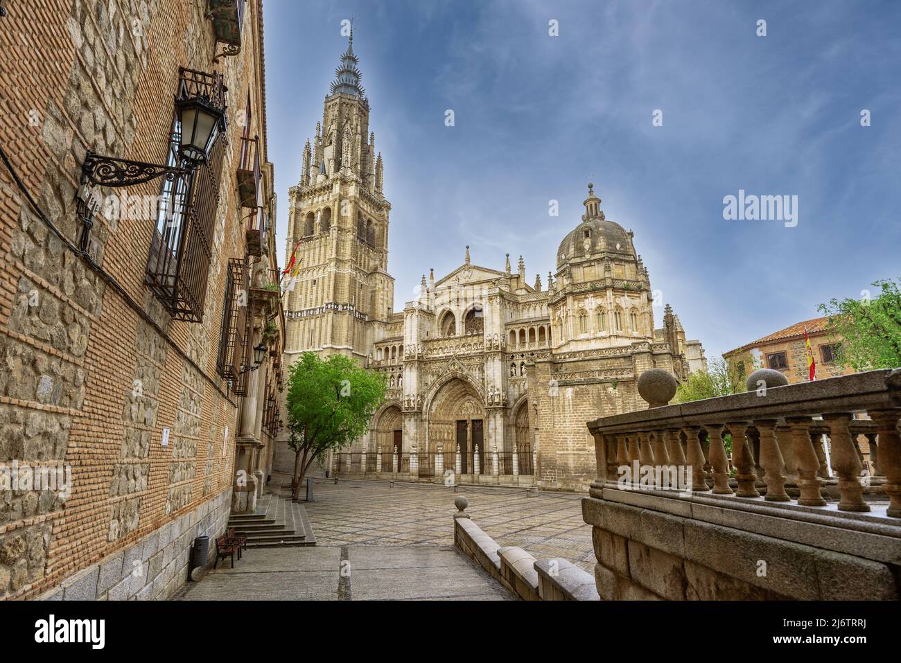 View of Catedral de Toledo famous religious monument in Spain Stock Photo