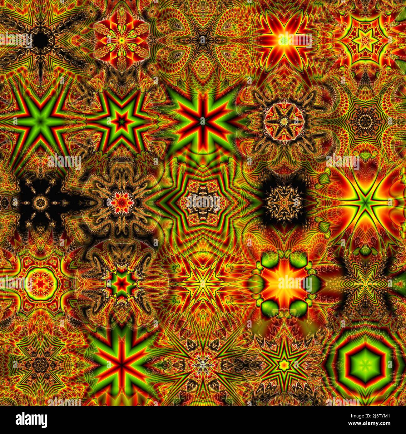 Never Ending Console Pattern Abstract Computer generated Fractal design. A fractal is a never-ending ...