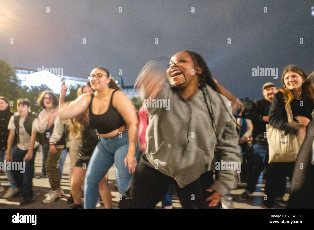 Speakerbox Street Party holds a music/dance event outside The Portrait