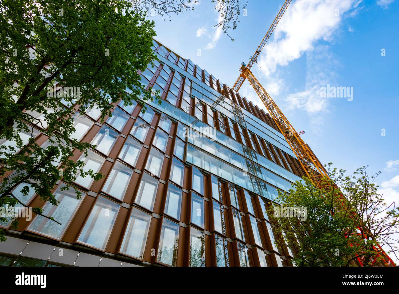 Baustelle des Bürohauses Eclipse der Architekten Developer, der neue Standort der Wirtschaftsprüfer PwC Stock Photo