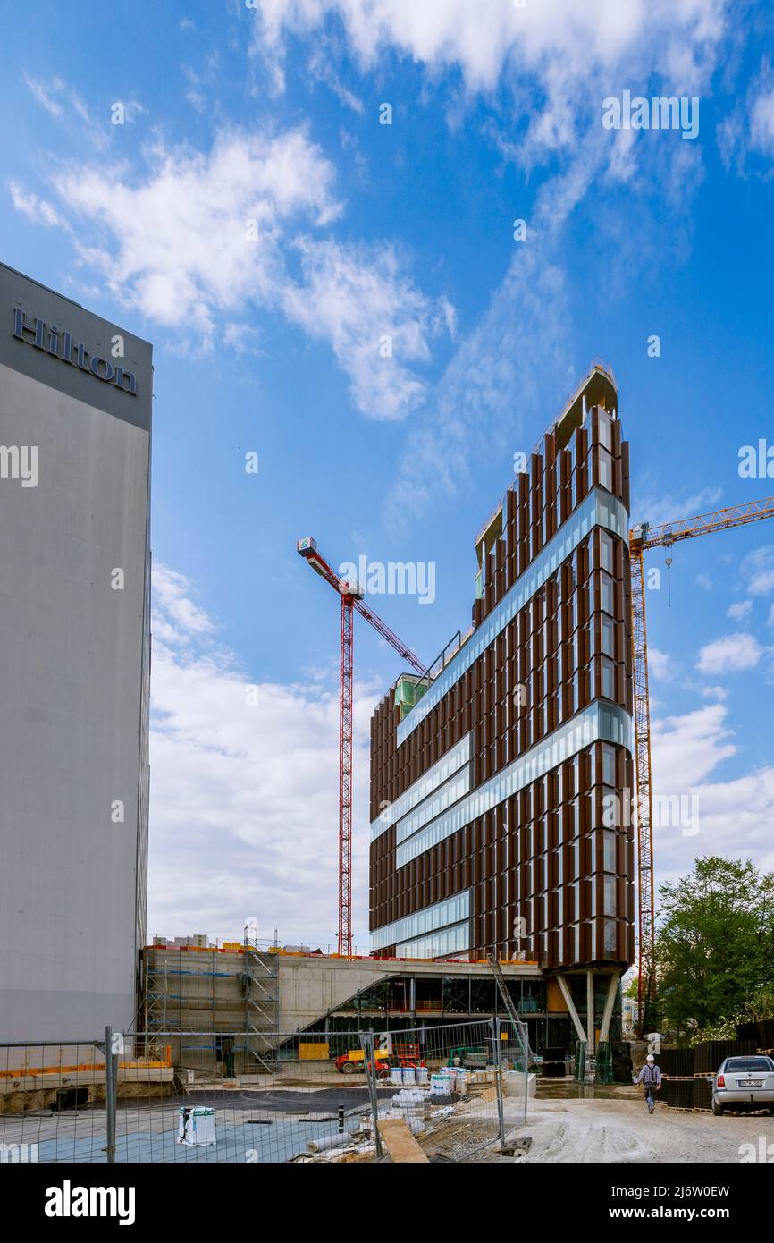 Baustelle des Bürohauses Eclipse der Architekten Developer, der neue Standort der Wirtschaftsprüfer PwC Stock Photo