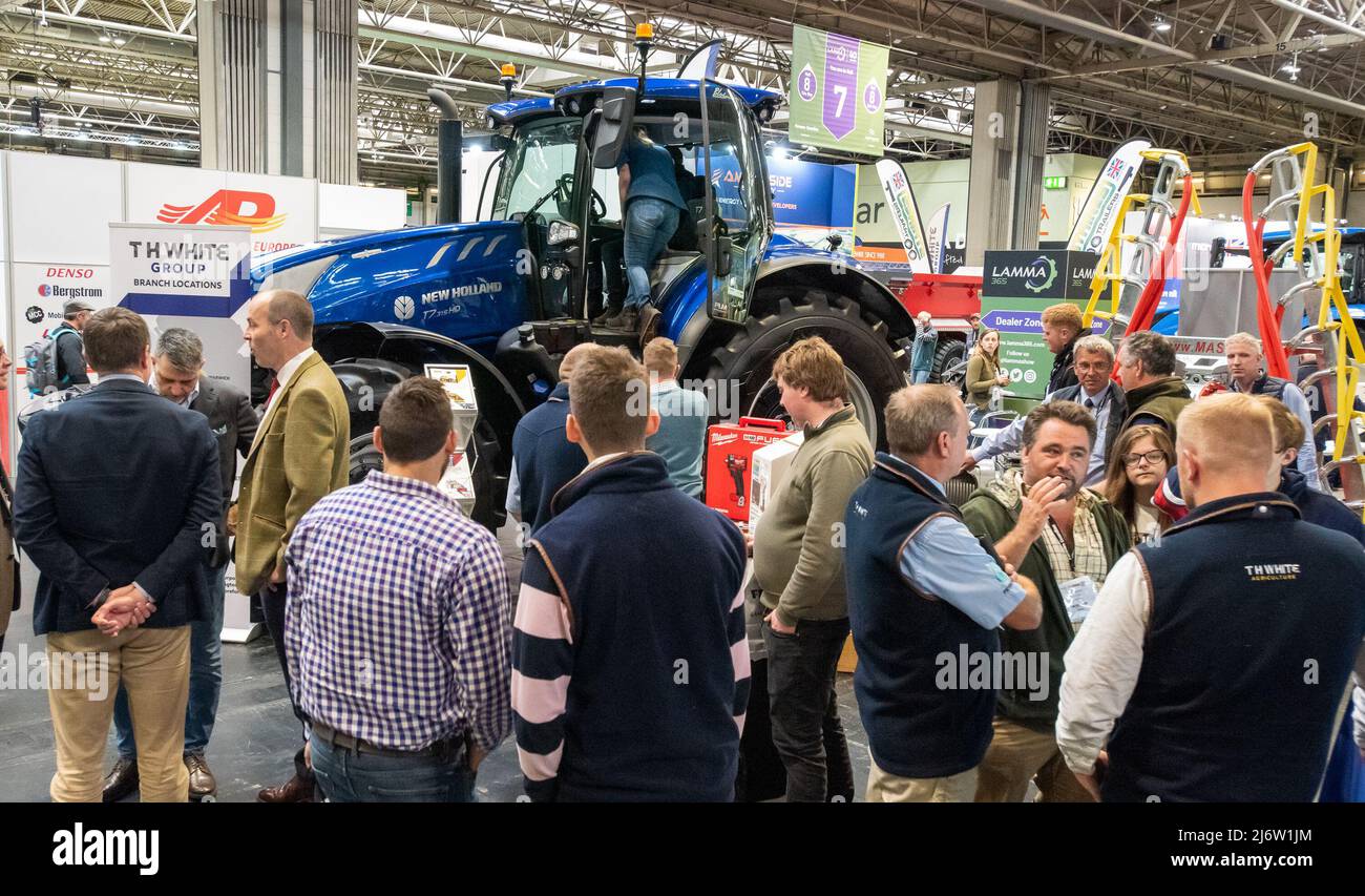 NEC, Birmingham, UK  4th May 2022  The place to be for anyone with an interest in tractors, the 40th LAMMA farm machinery, equipment and services show at the NEC, Birmingham.  Credit: John Eveson/Alamy Live News Stock Photo