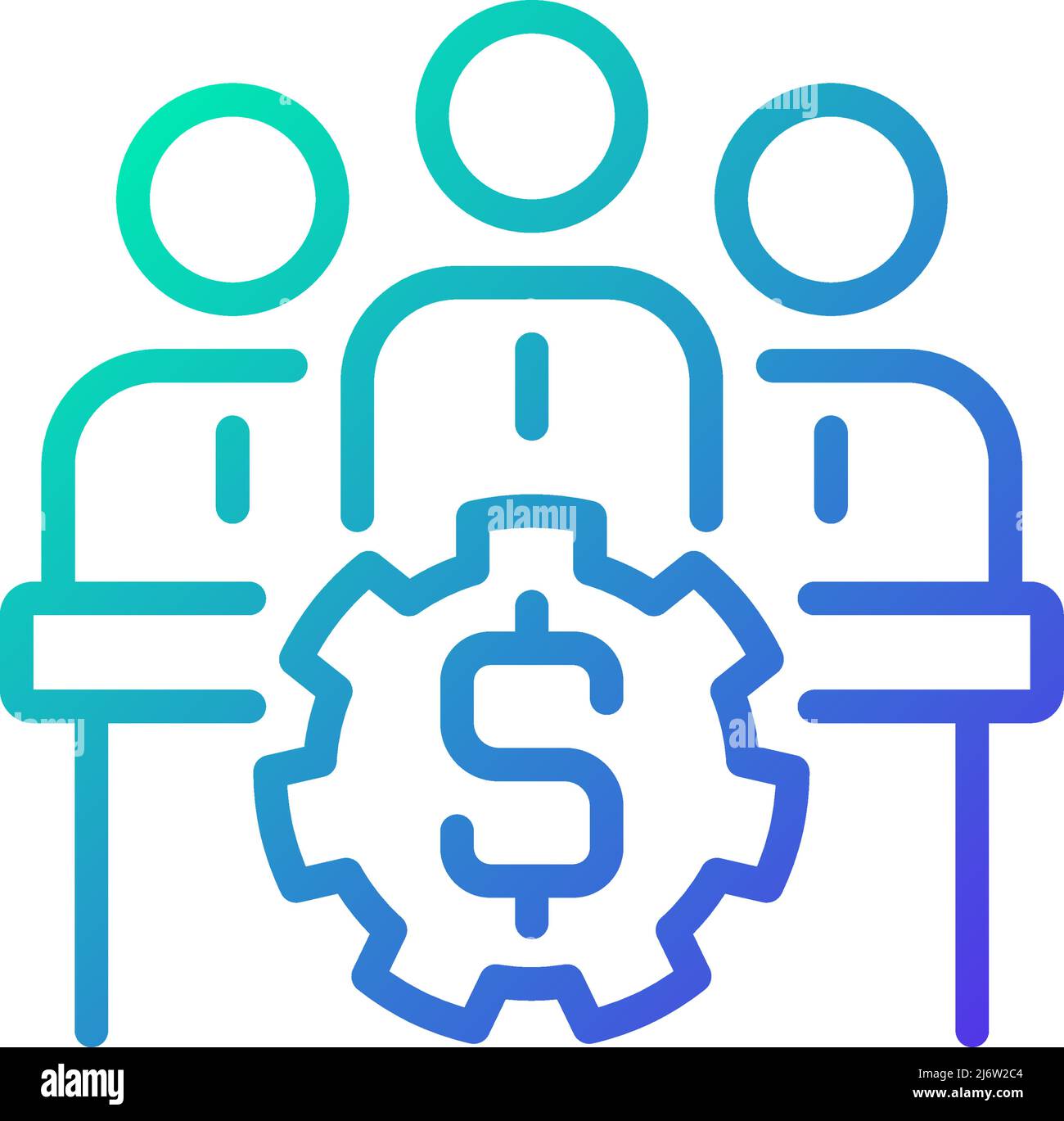 Board of directors gradient linear vector icon Stock Vector Image & Art