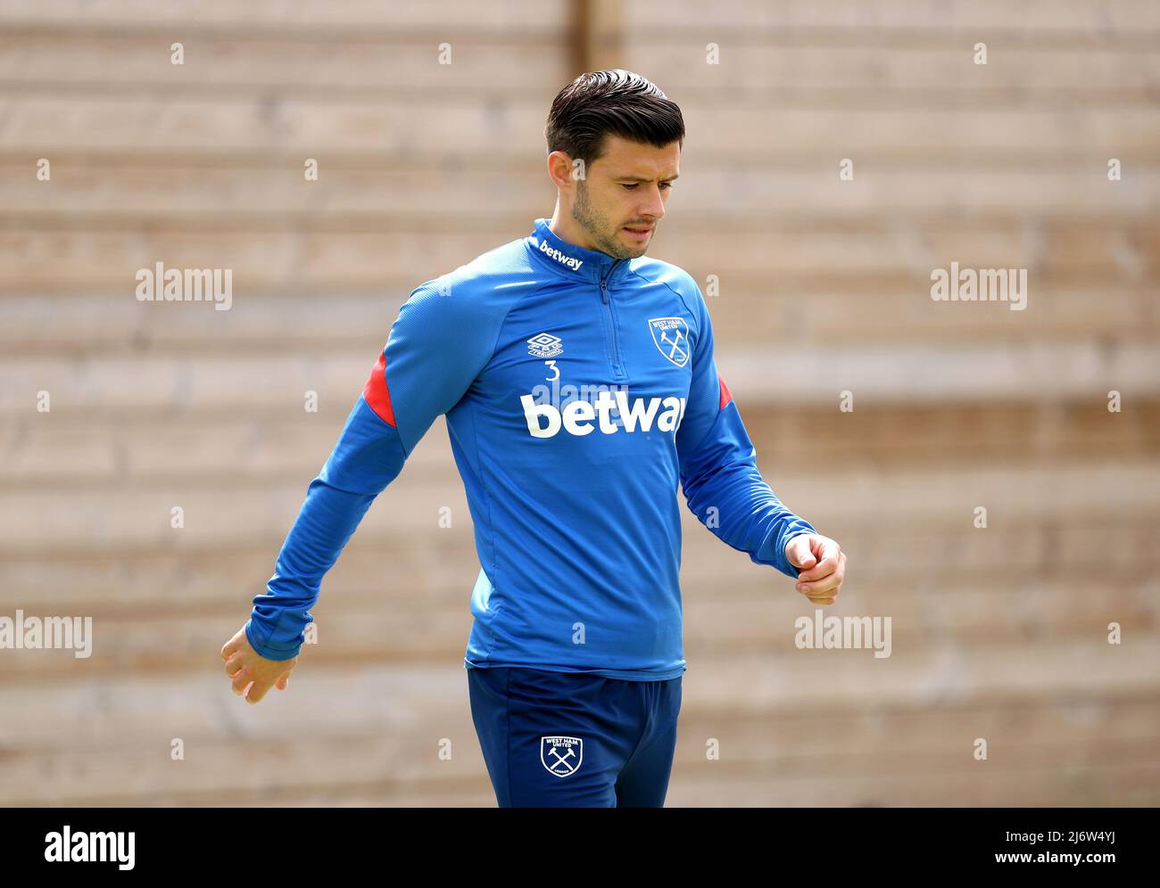 West Ham United's Aaron Cresswell during a training session at Rush