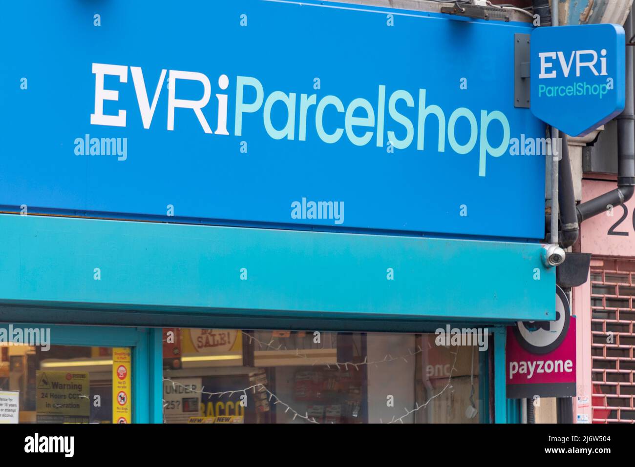 Evri Parcel Shop in Westcliff on Sea, Essex, UK. EvRi, is the new brand ...