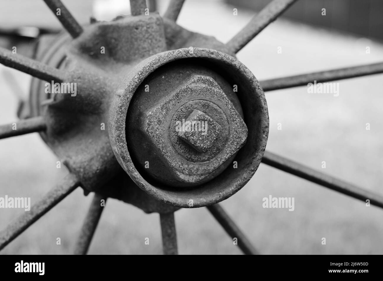 Old rusted tractor Black and White Stock Photos & Images - Alamy