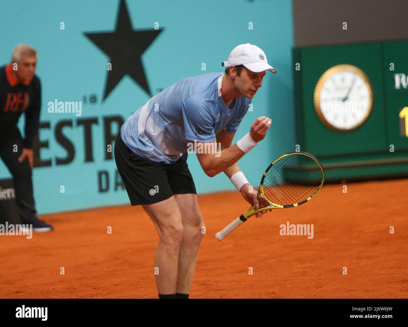 Botic van de Zandschulp of Nederlandts during the Mutua Madrid Open 2022 tennis  tournament on May 3, 2022 at Caja Magica stadium in Madrid, Spain. Photo by  Laurent Lairys/ABACAPRESS.COM Stock Photo - Alamy