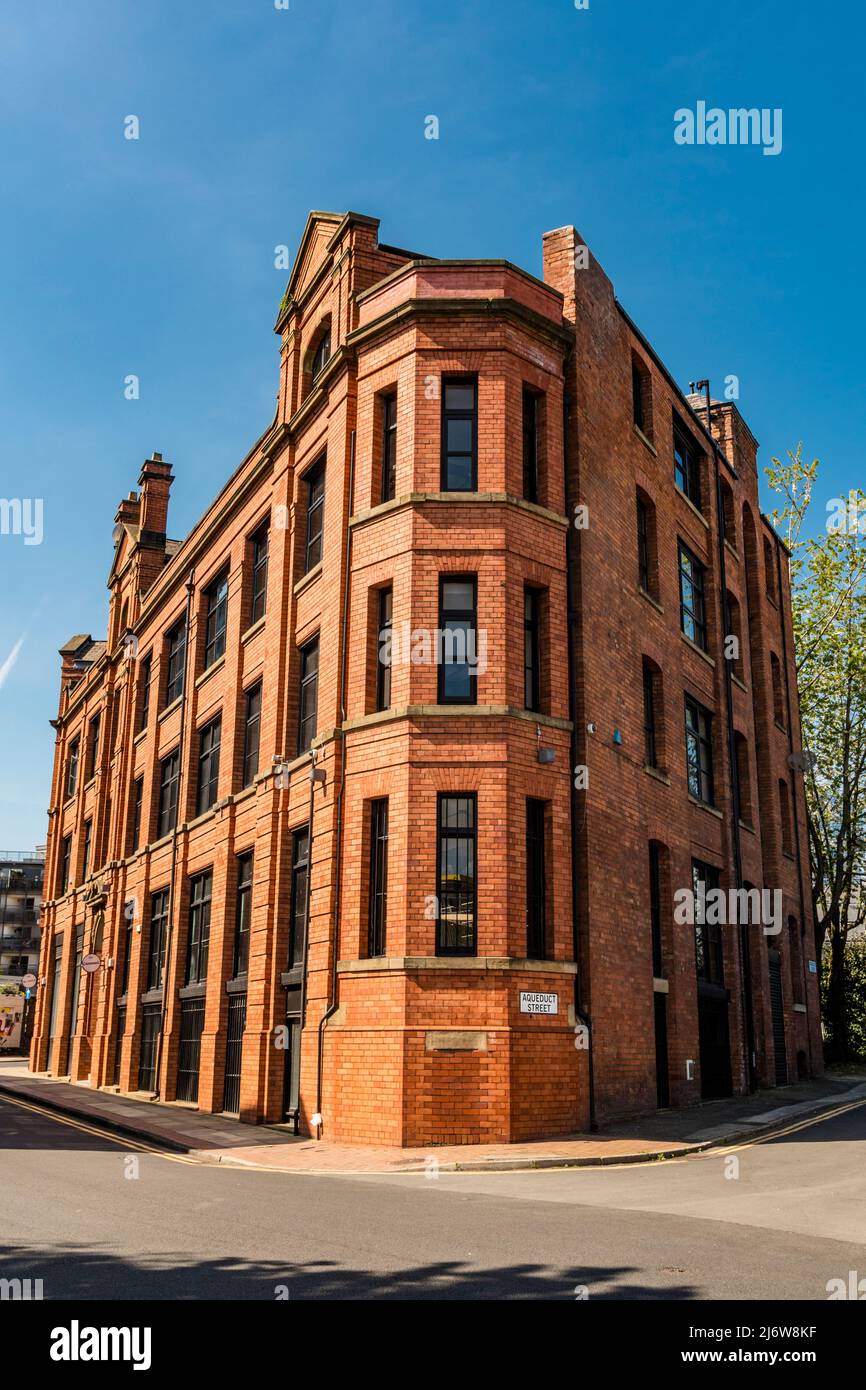 Ducie House in Ducie Street, Manchester city centre. Refurbished building in a run down area due to be regenerated. Stock Photo