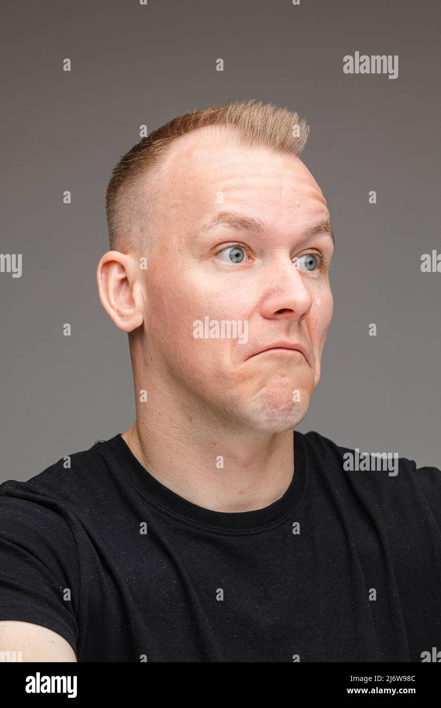 Doubtful caucasian hi-res stock photography and images - Alamy
