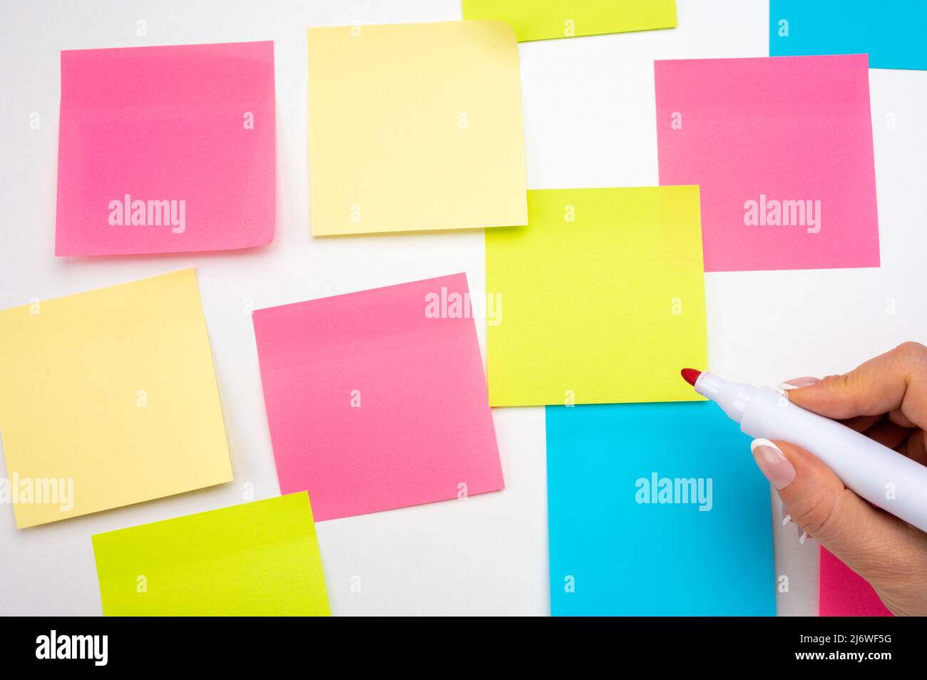 Sticker sticky note sticky notes Black and White Stock Photos & Images -  Alamy