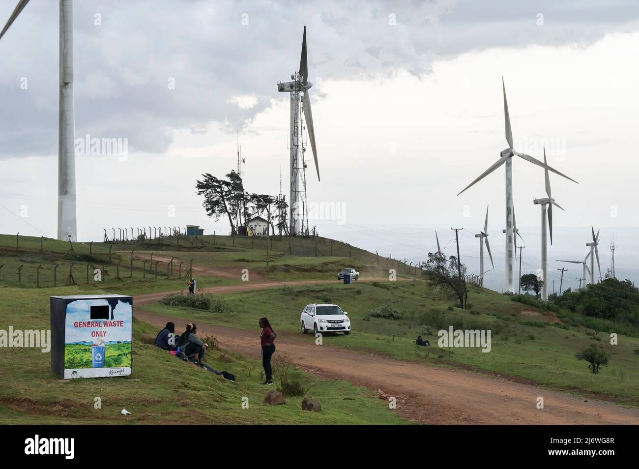 KENYA, Nairobi, Ngong Hills, 25,5 MW Wind Power Station with Gamesa