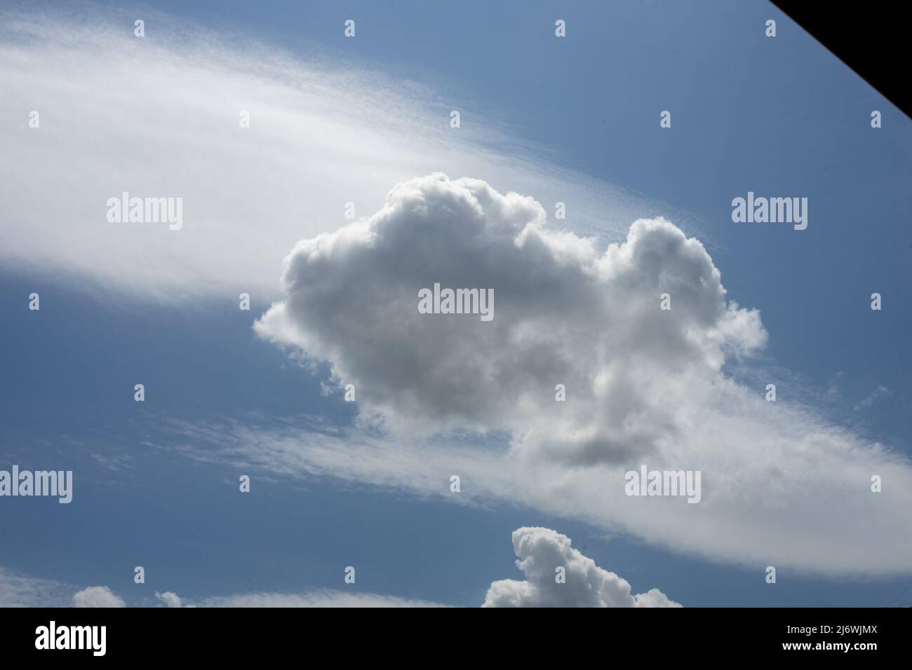 Gray cloud in the blue sky. Sky with clouds Stock Photo