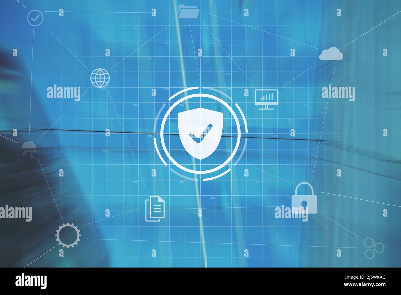 Concept Data Security. Security of personal data and information. Stock Photo