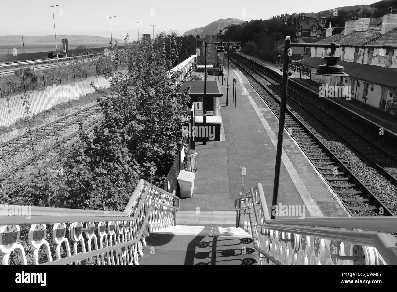 Penmaenmawr Railway Station North Wales Stock Photo Alamy