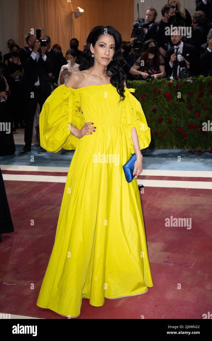 Huma Abedin attends The 2022 Met Gala Celebrating "In America An