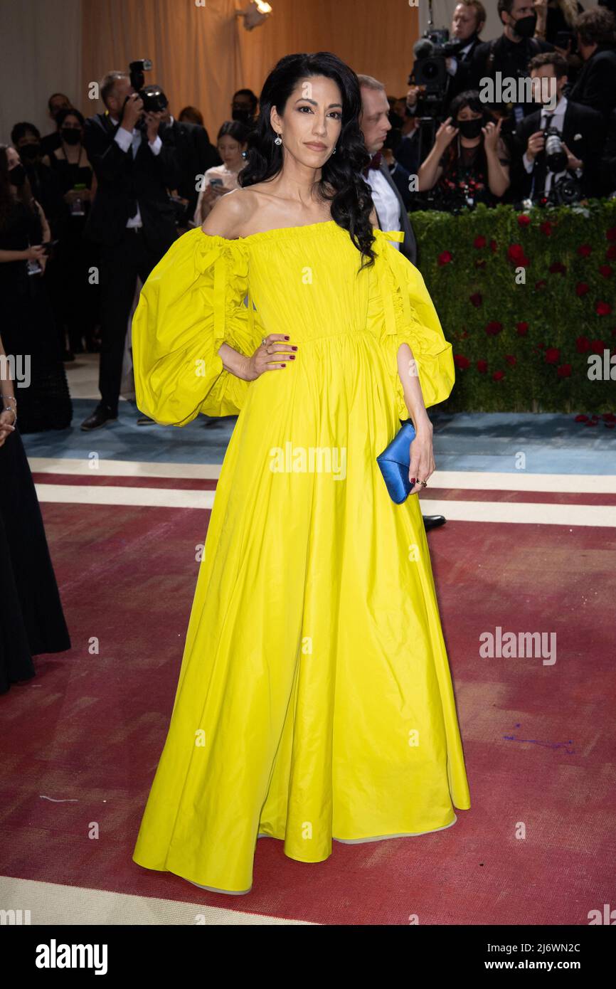 Huma Abedin attends The 2022 Met Gala Celebrating "In America An