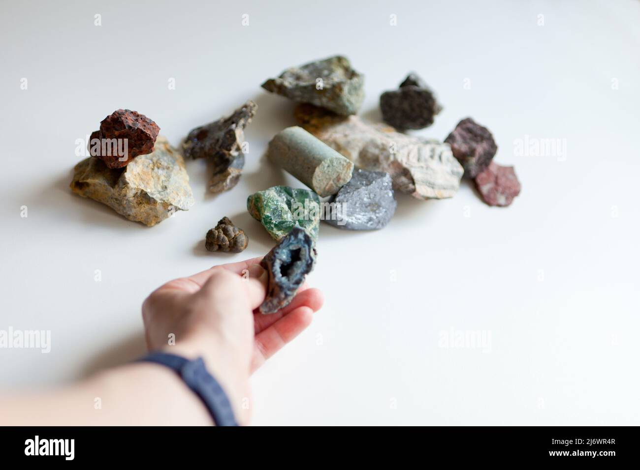 Hand female holding chakras hi-res stock photography and images - Alamy