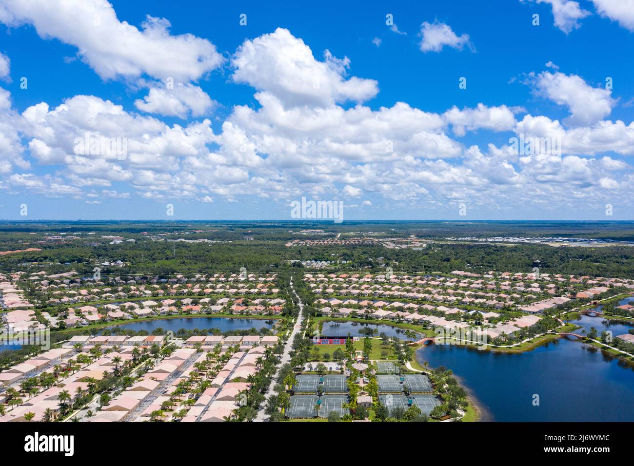 Verona Walk residential community in Naples, Florida Stock Photo