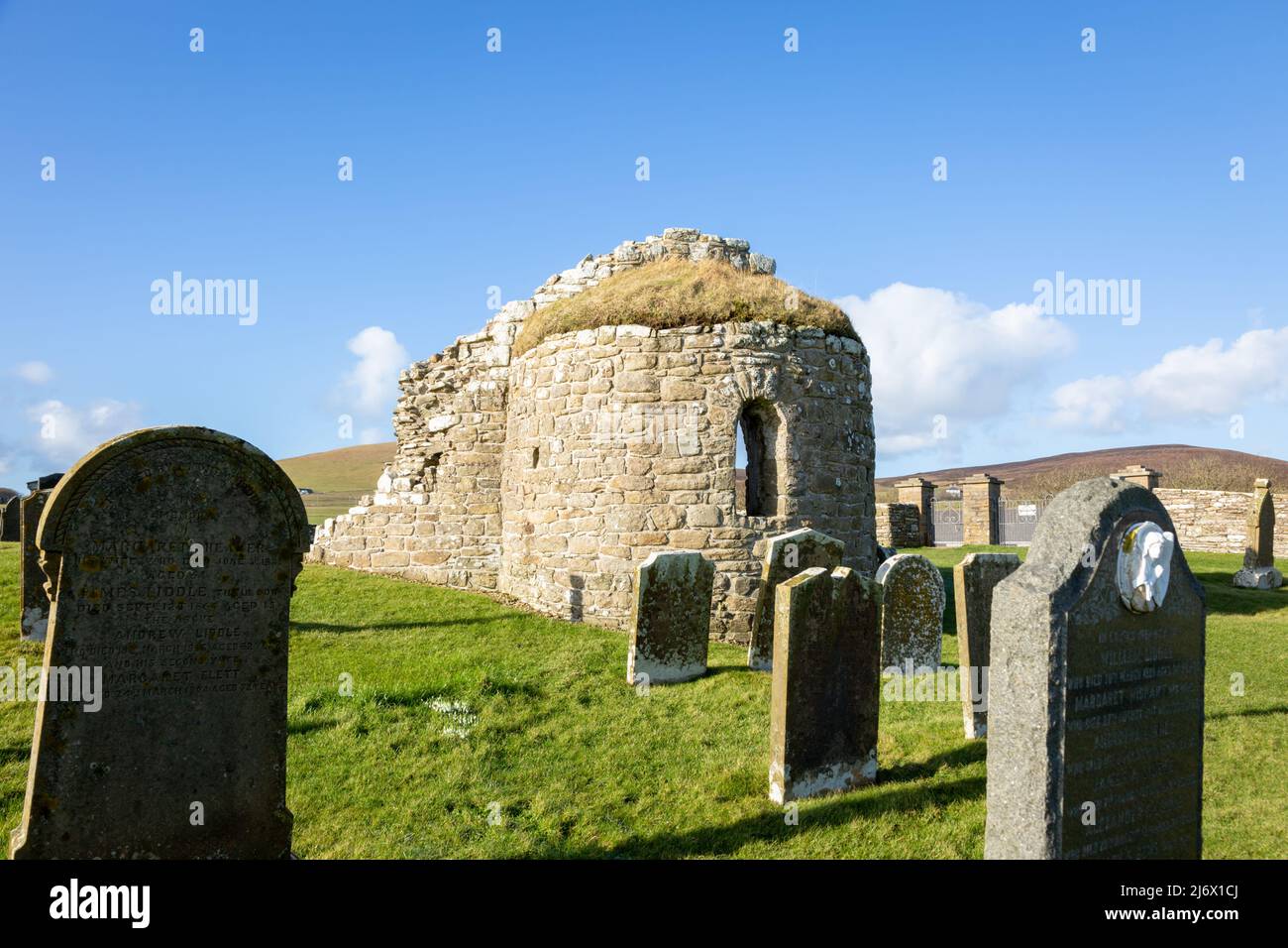 Orphir Round Church, Orkney, UK Stock Photo