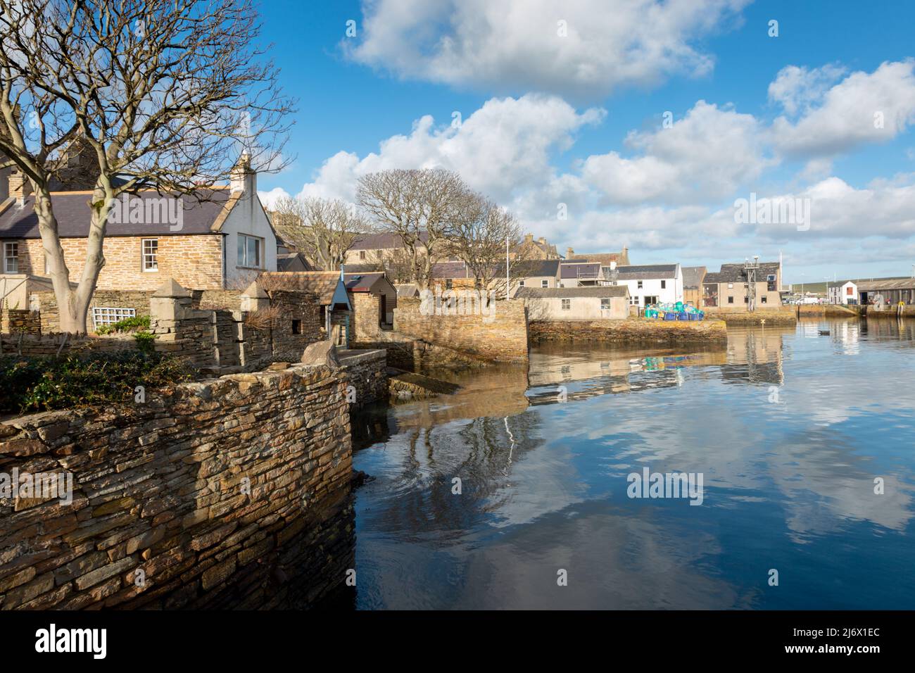 View of the harbour, Stromness, Orkney, UK 2022 Stock Photo