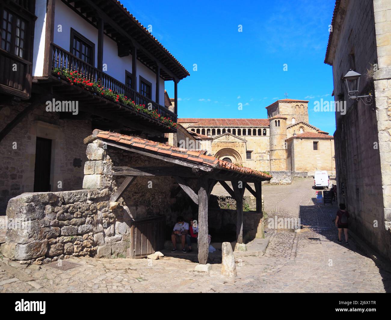 Santillana del Mar, Cantabrian municipality with a beautiful old town. Spain. Stock Photo