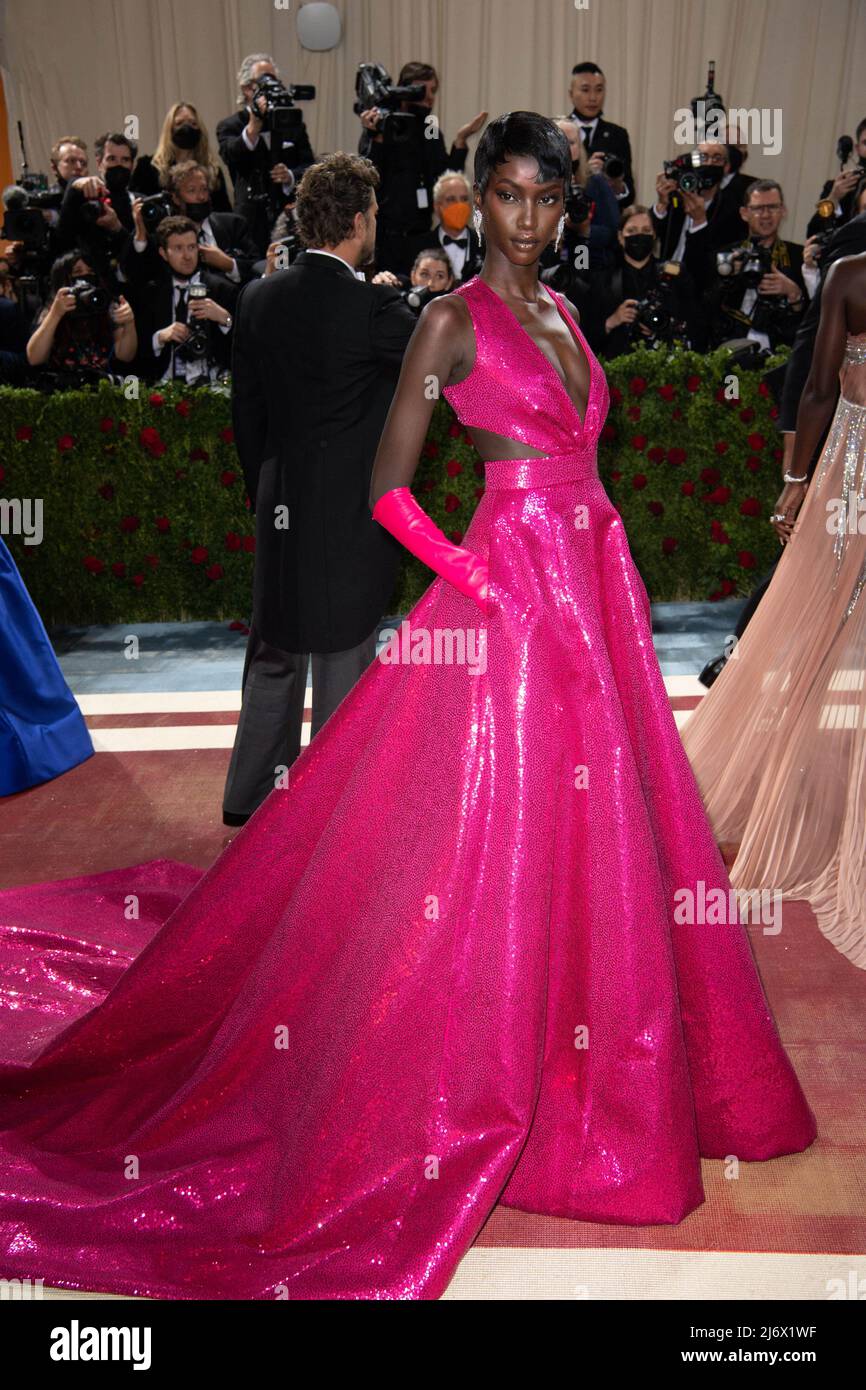 Anok Yai attends The 2022 Met Gala Celebrating "In America An