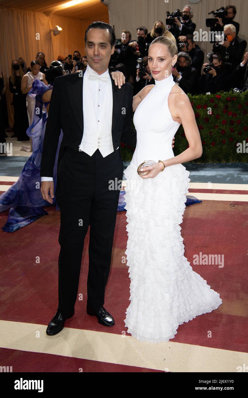 Andres Santo Domingo and Lauren Santo Domingo attend The 2022 Met Gala