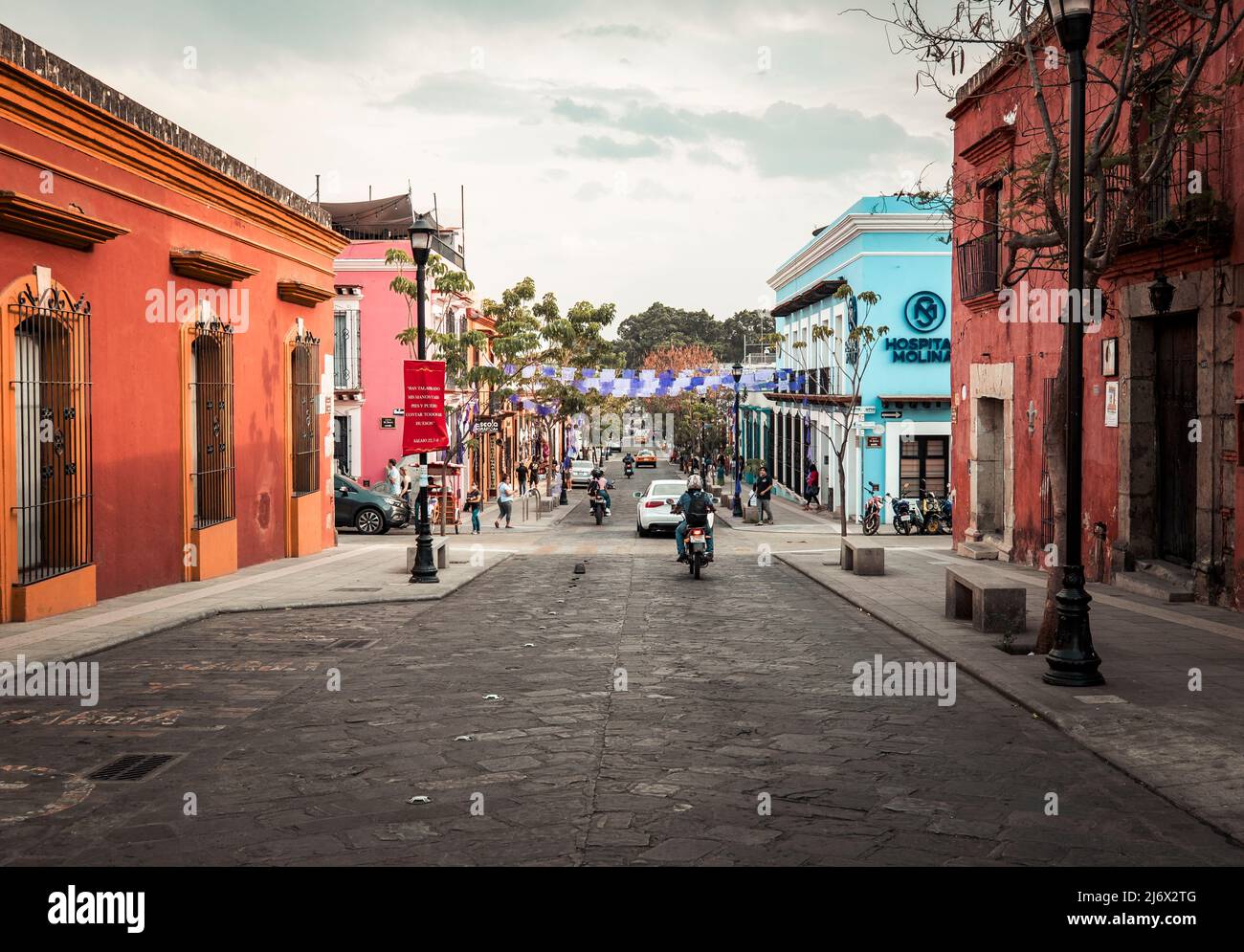 A view of streets of Oaxaca downtown, mexico Stock Photo Alamy