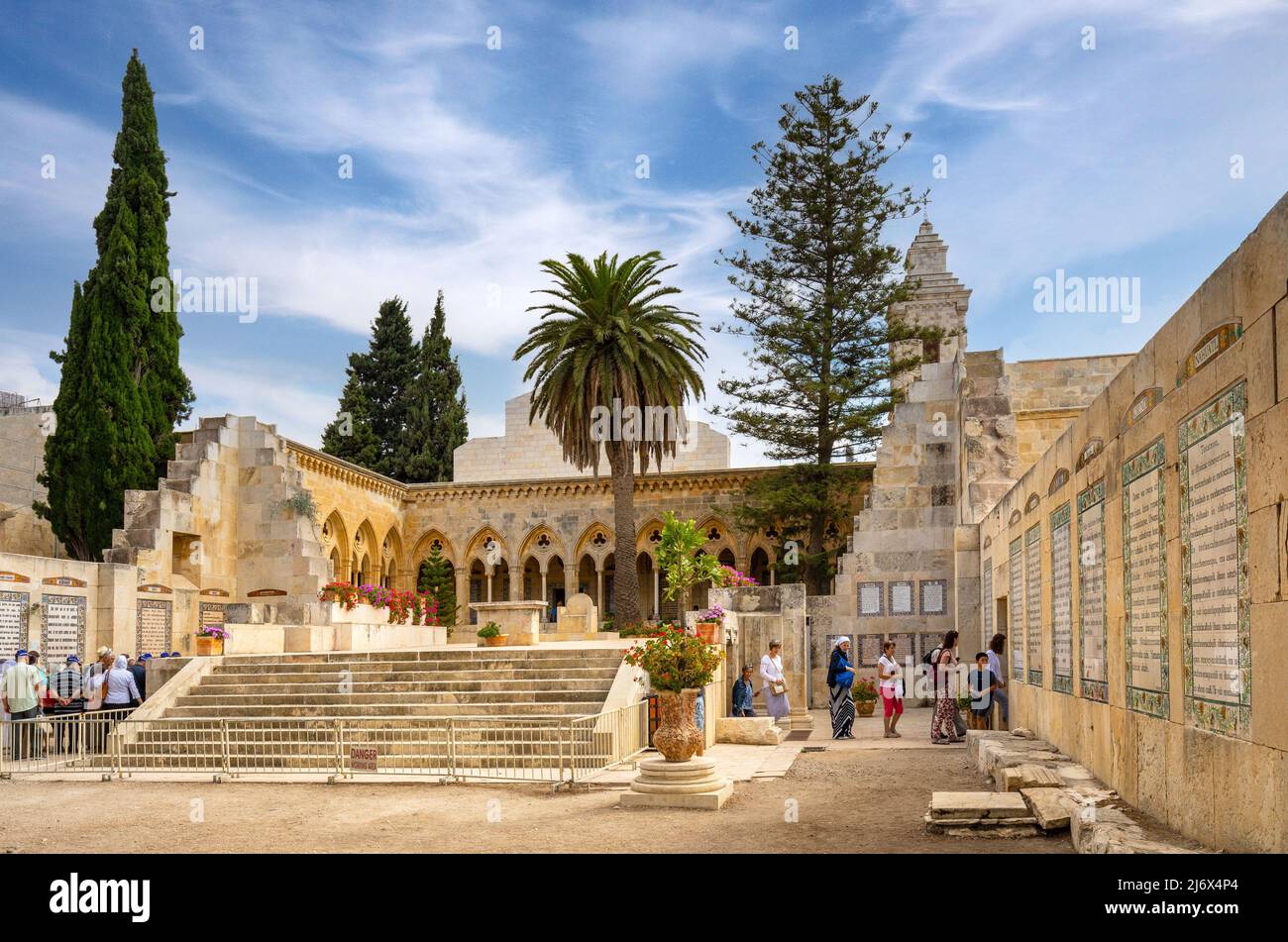 Jerusalem, Israel - October 13, 2017: Church of the Pater Noster known ...