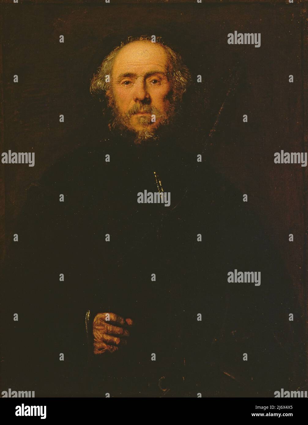 Portrait of a Man by Tintoretto, Jacopo Robusti (1518-94); Palazzo Pitti, Florence, Italy; Italian,  out of copyright. Stock Photo