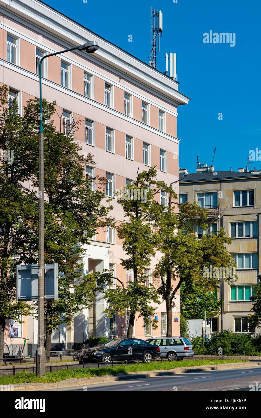 Warsaw, Poland July 11, 2021 Historic Sabinki student house of