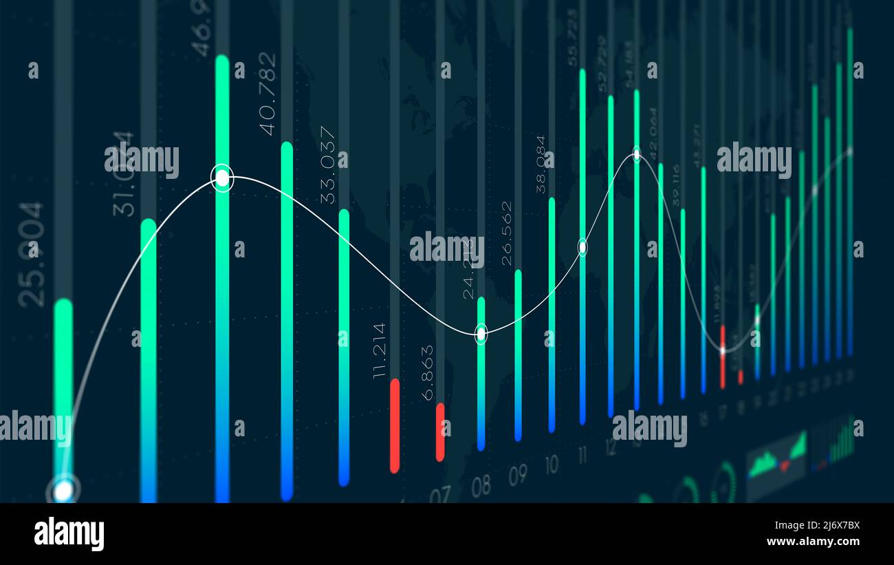 Dashboard infographic big data visualization, binary option, statistics ...