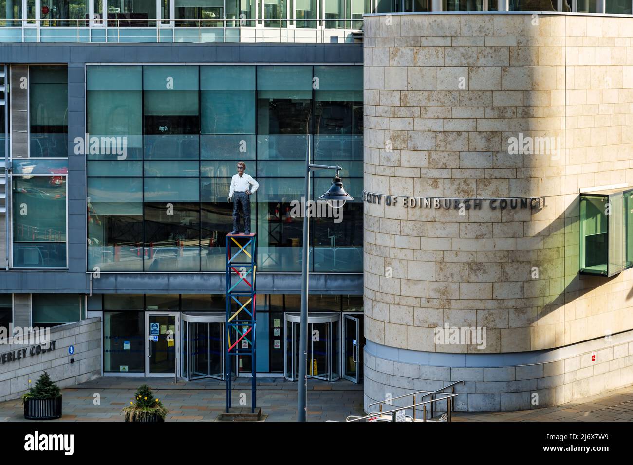 Exterior view of City of Edinburgh council headquarters Waverley Court